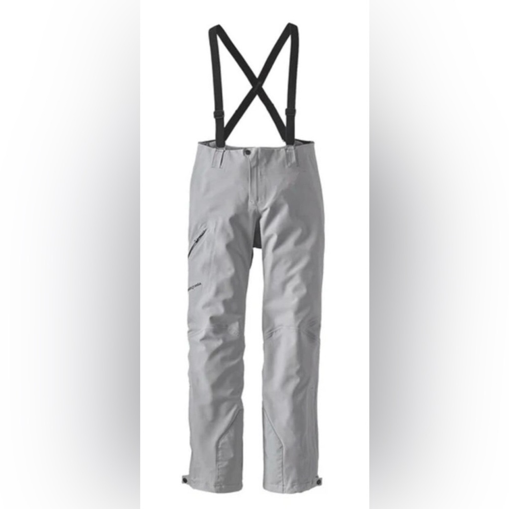 PATAGONIA Drifter Grey Gray KnifeRidge Polartec Power Shield Ski Pants Winter
